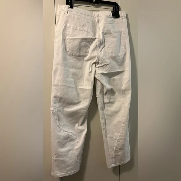 🆕 Wild Fable Women Relaxed White Jeans Casual Fit (Size 17) - Picture 2 of 7